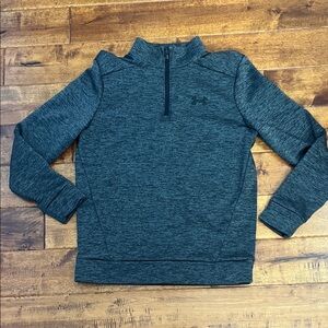 Under Armour Men's Charcoal Zip-Up 3/4 Zip Fleece